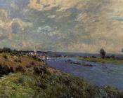 阿尔弗莱德 西斯莱 : The Seine at Saint-Cloud